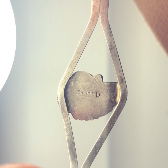 VTG NAVAJO TURQUOISE CORAL STERLING D CUFF AMERICAN INDIAN - Picture 12 of 12